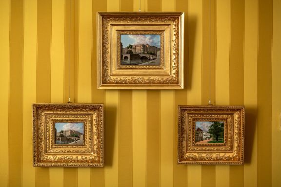 Paintings on a wall
